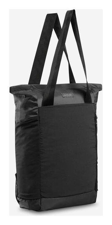 Decathlon 2 in 1 Travel Tote Bag Black - 15L