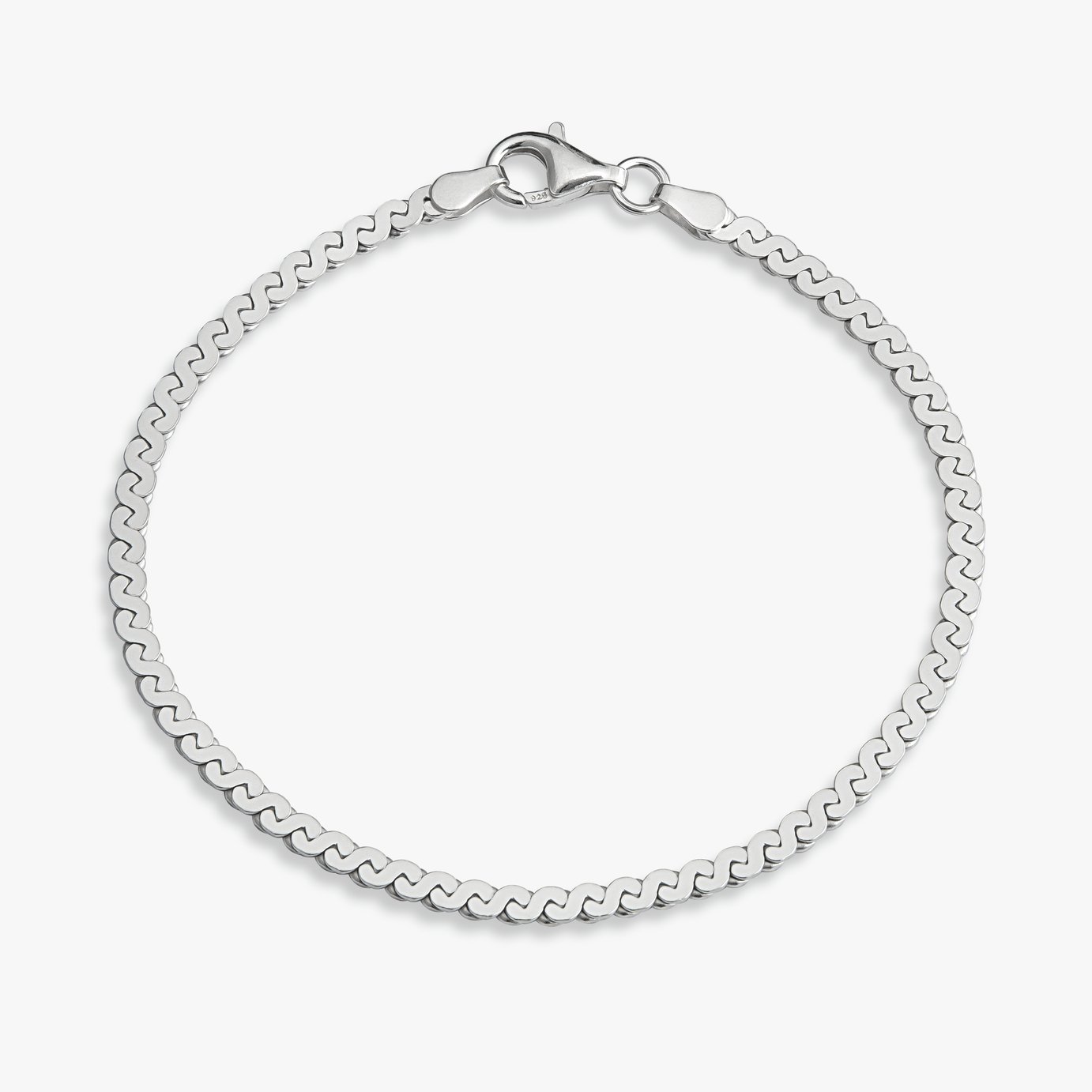 Revere Sterling Silver Serpentine Chain Bracelet