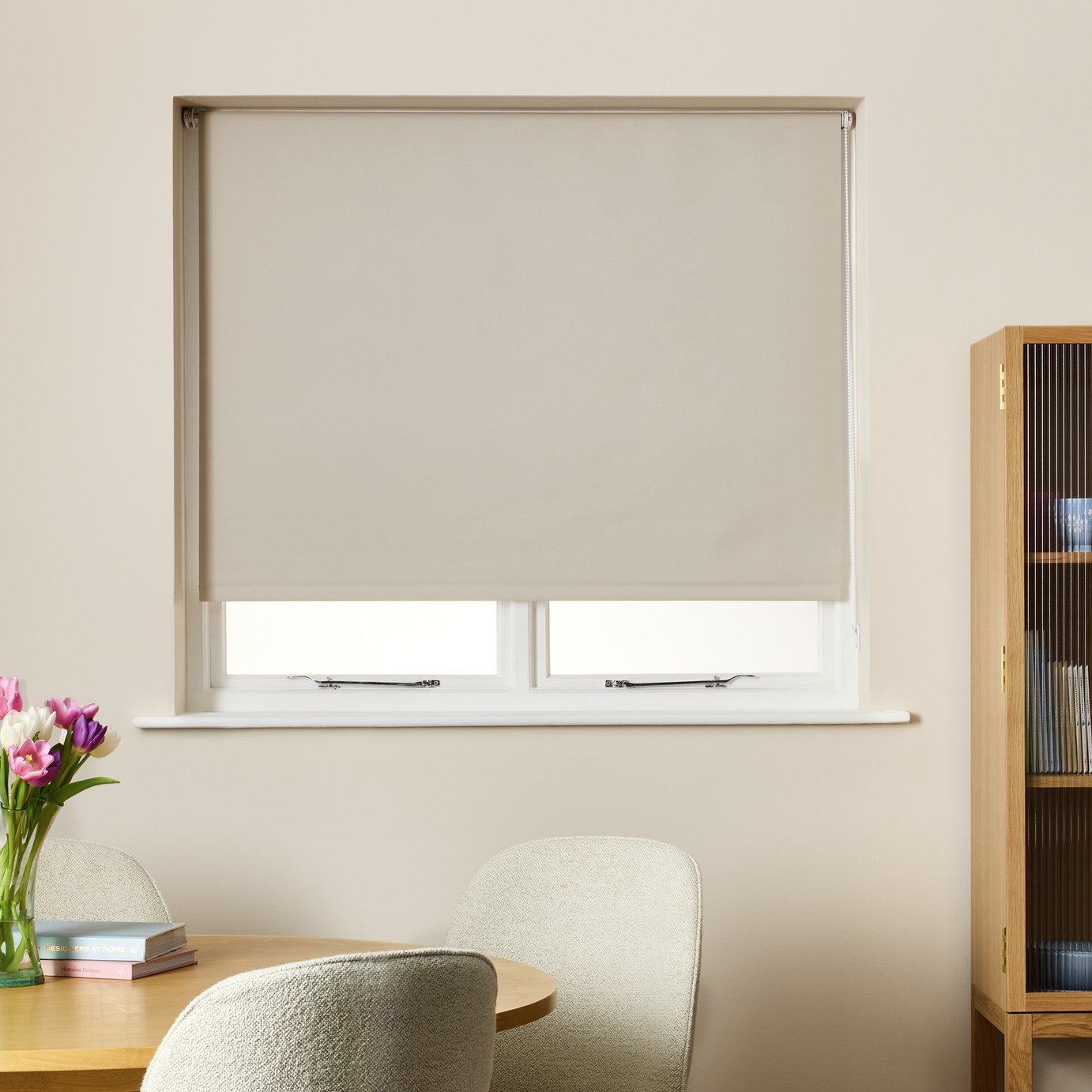 Habitat Blackout Latte Roller Blind - 180cm