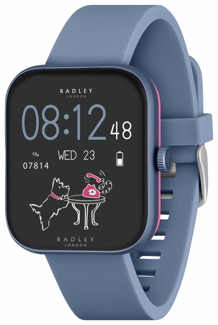 Radley Denim Blue Silicone Strap Calling Smart Watch