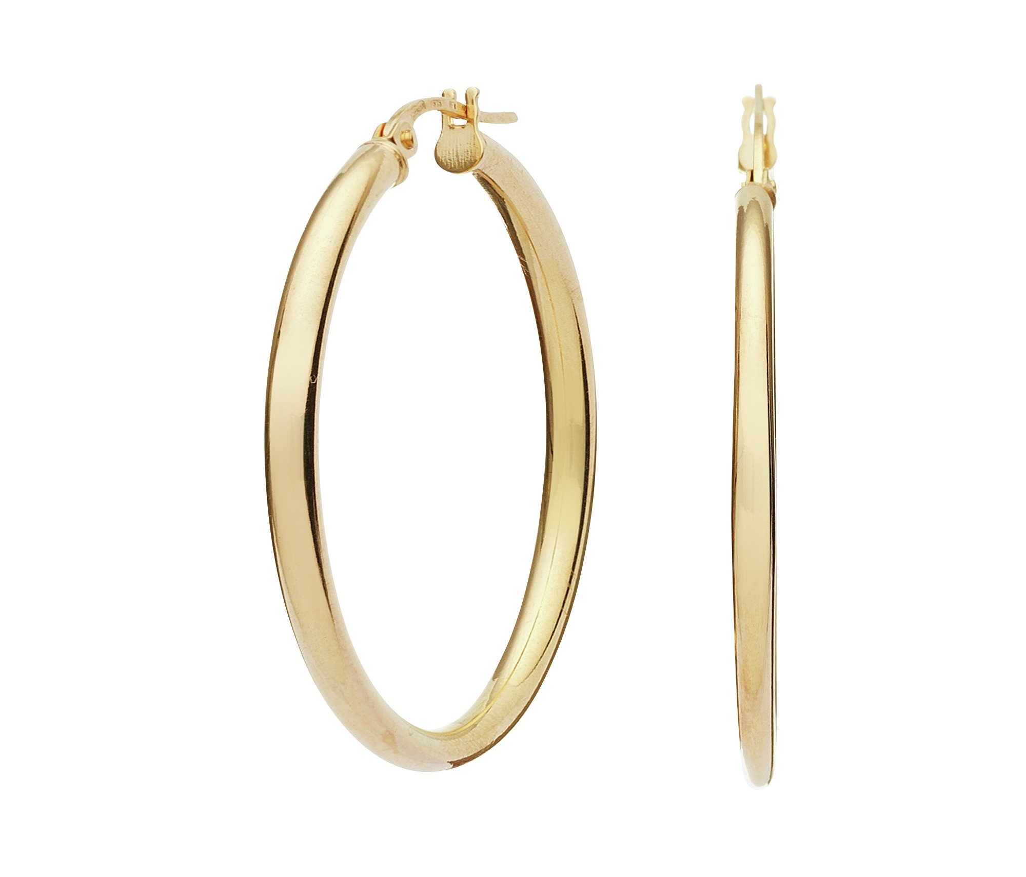 Revere 9ct Gold Creole Hoop Earrings