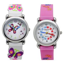 Buy Tikkers Kids Time Teacher 3D Purple Silicone Strap Watch