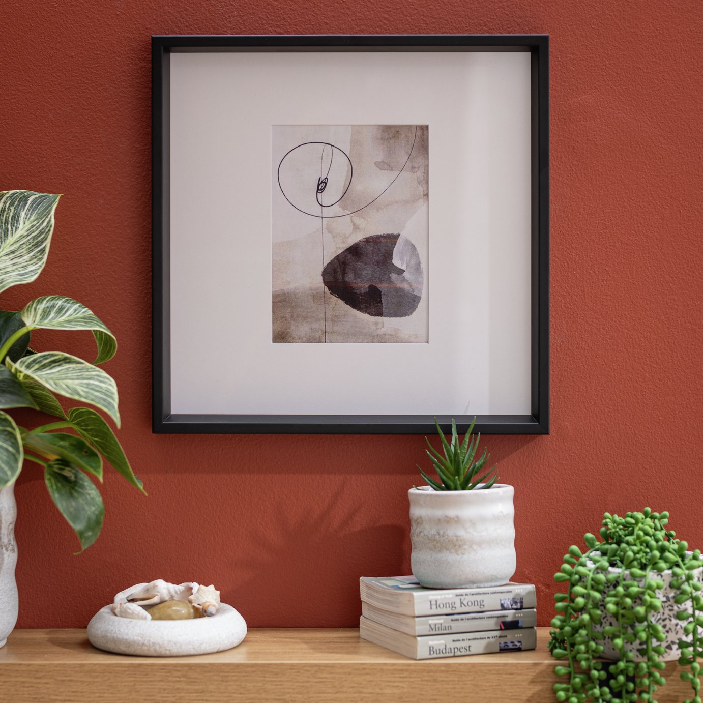 Habitat Black Wooden Picture Frame - 5x7"