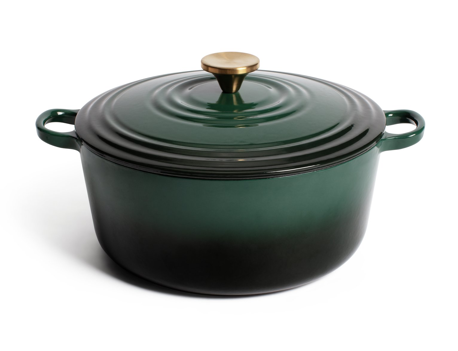 Habitat 5.3L cast iron casserole dish