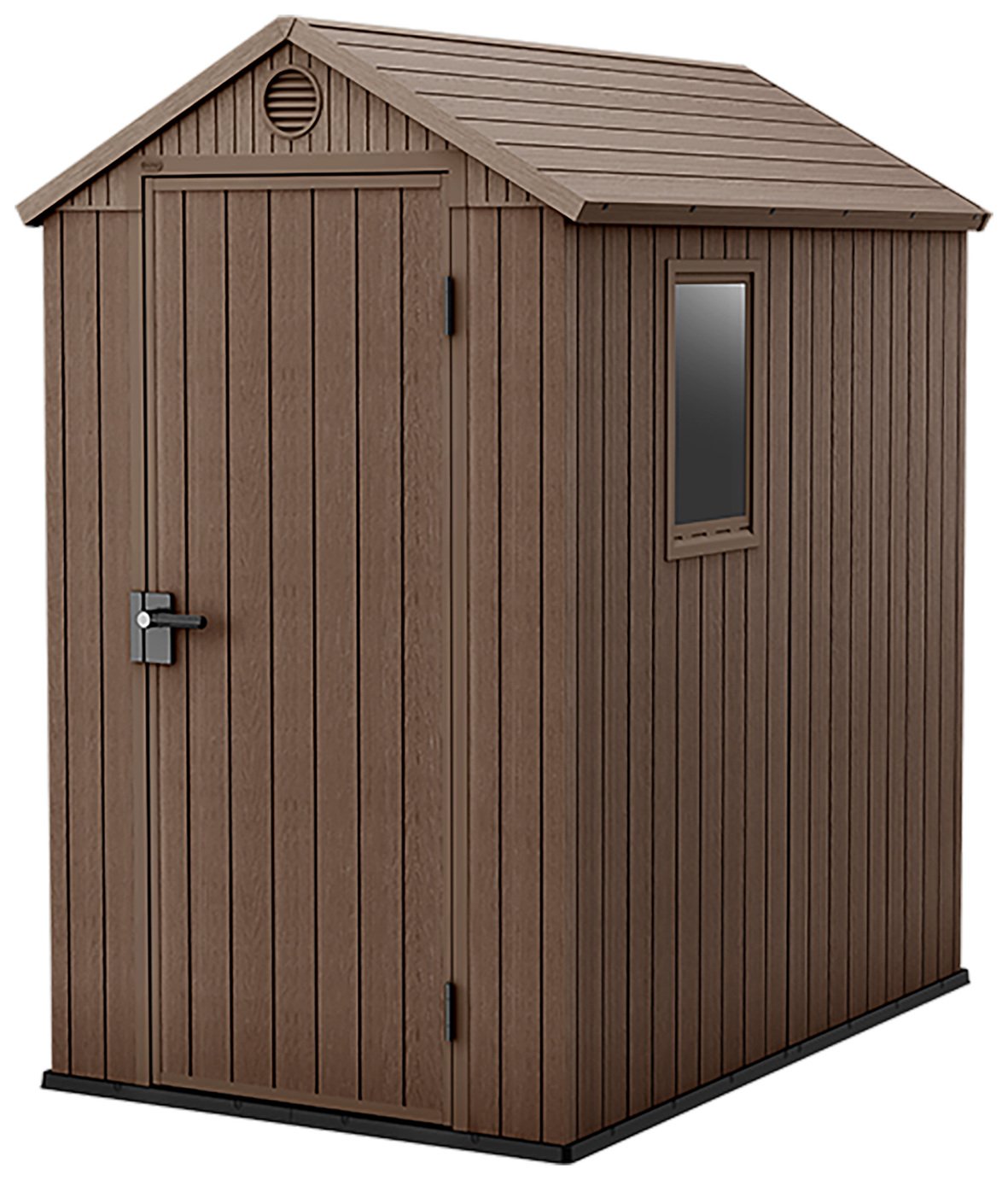 Keter Darwin Apex Garden Storage Shed 4 x 6ft - Brown