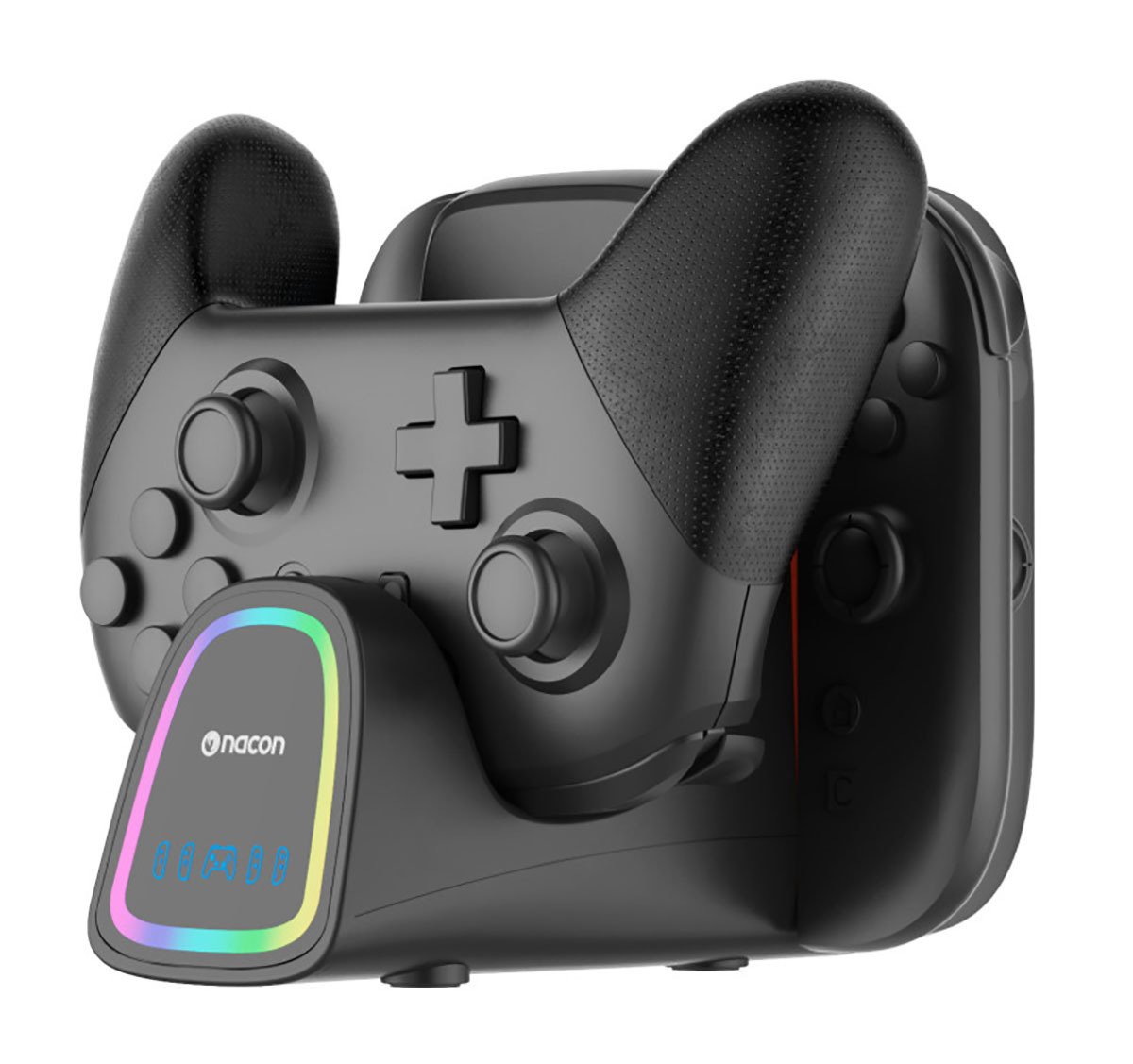 Nacon Quadpro RGB Charger For NS Pro Controller, NS2 Joy-Con