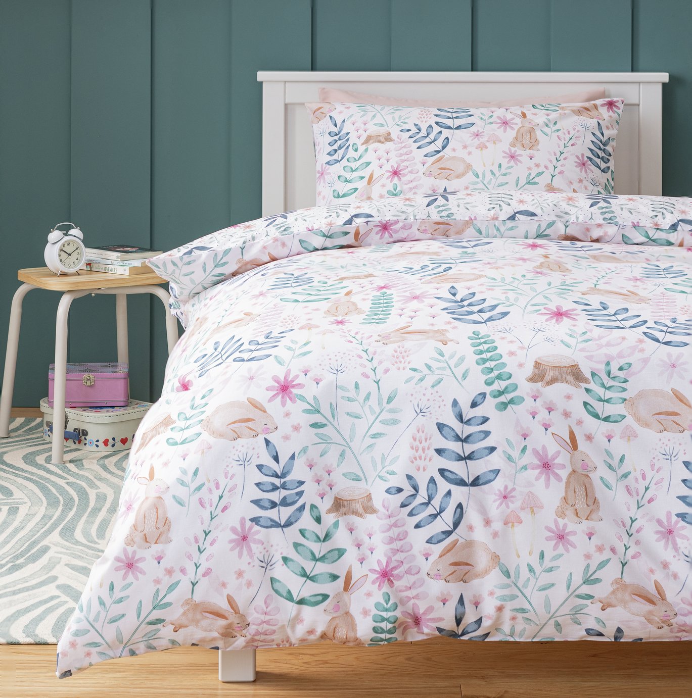 Argos Home Woodland Pink Kids Bedding Set