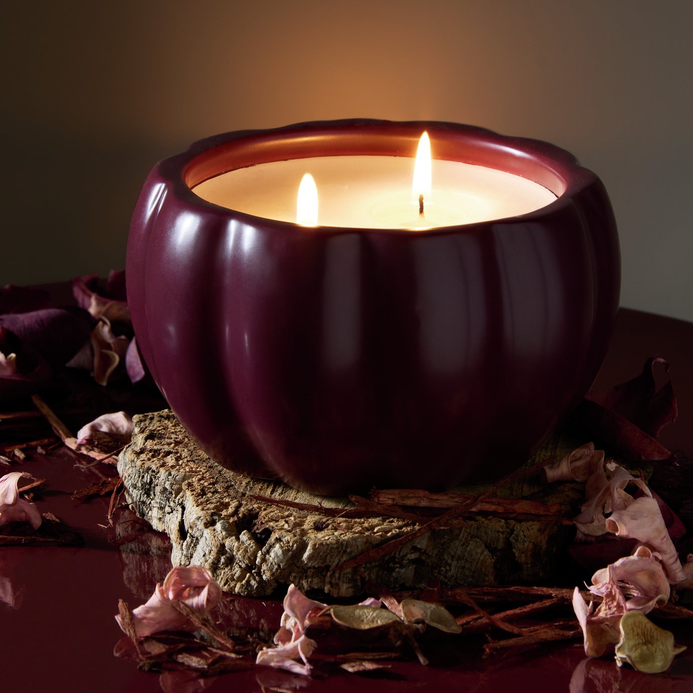 Argos Home Pumpkin Shaped Medium Candle - Pumpkin Spice