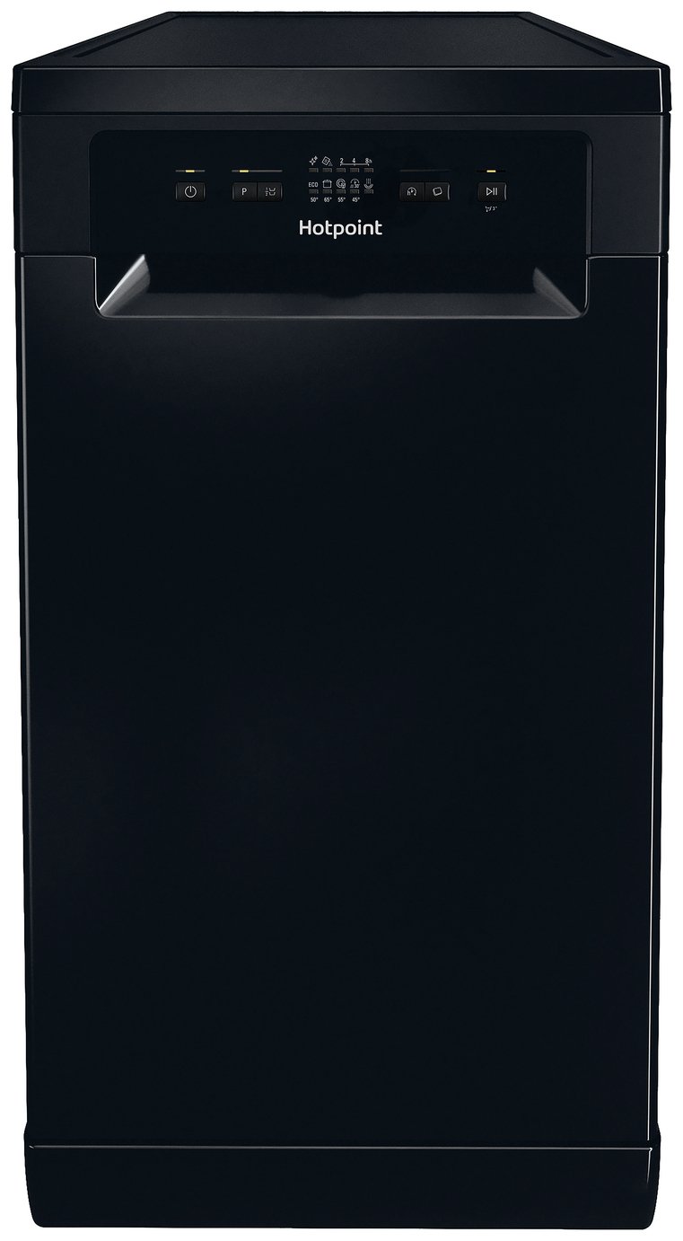 Hotpoint HP2FE10CS90BUK Slimline Dishwasher - Black