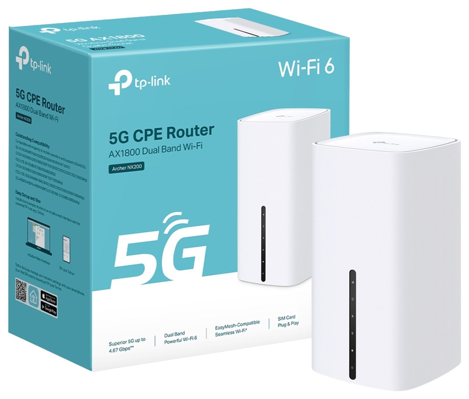 TP-Link Archer NX200 5G AX1800 Wireless Wi-Fi 6 Router