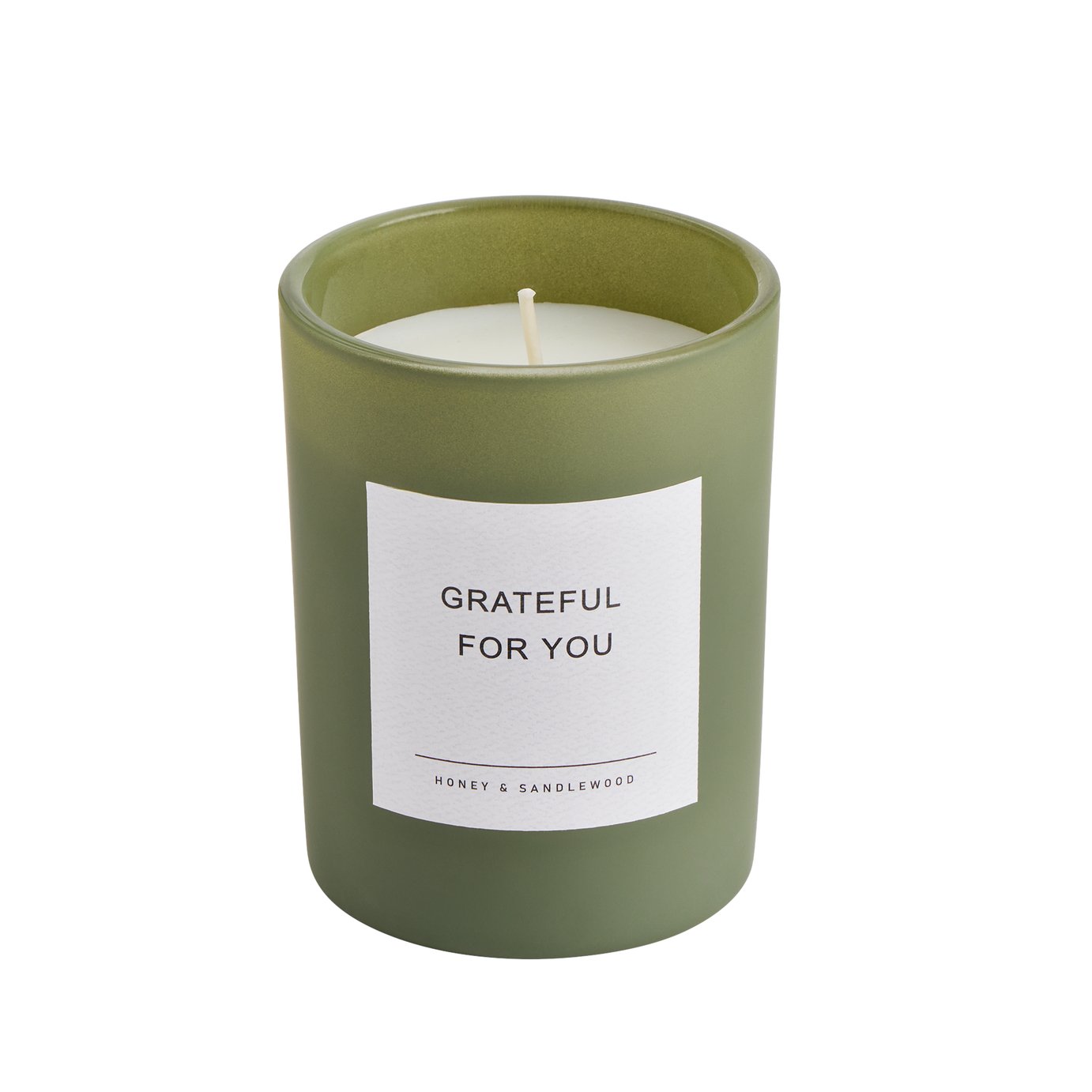 Home Grateful For You Medium Candle - Honey & Sandalwood