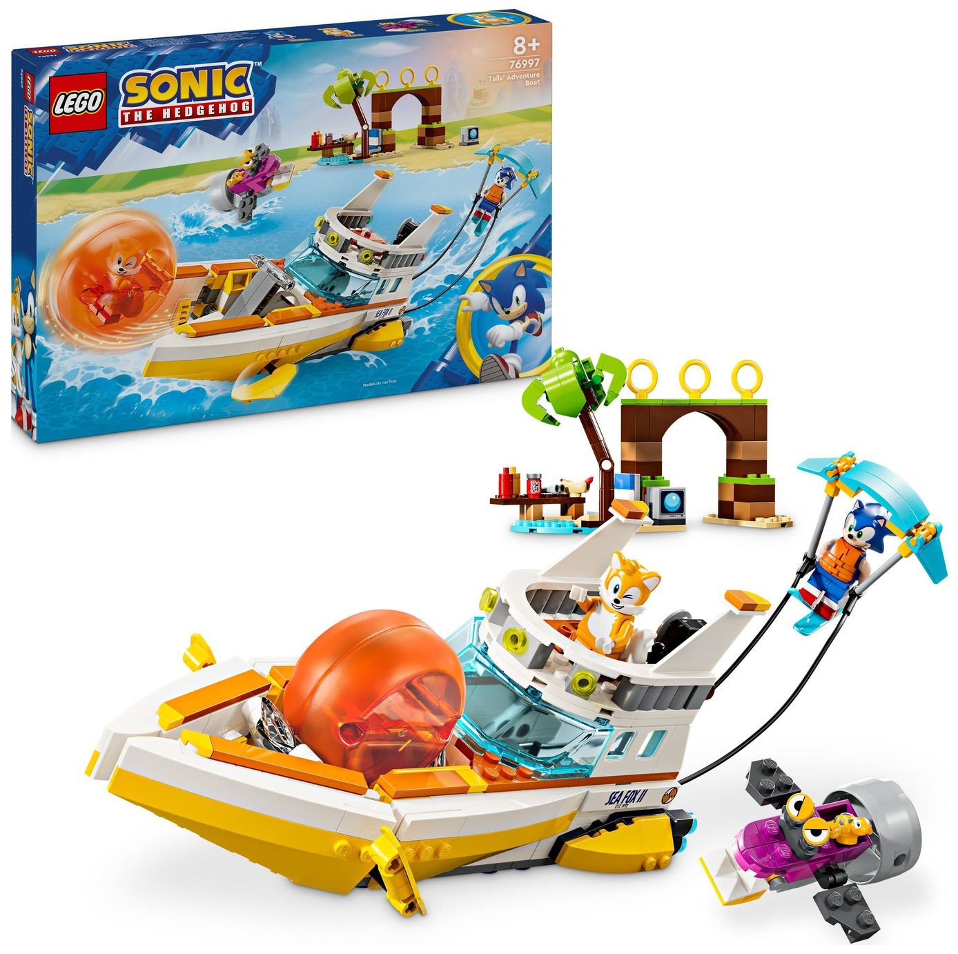 LEGO Sonic the Hedgehog Tails' Adventure Boat Toy 76997