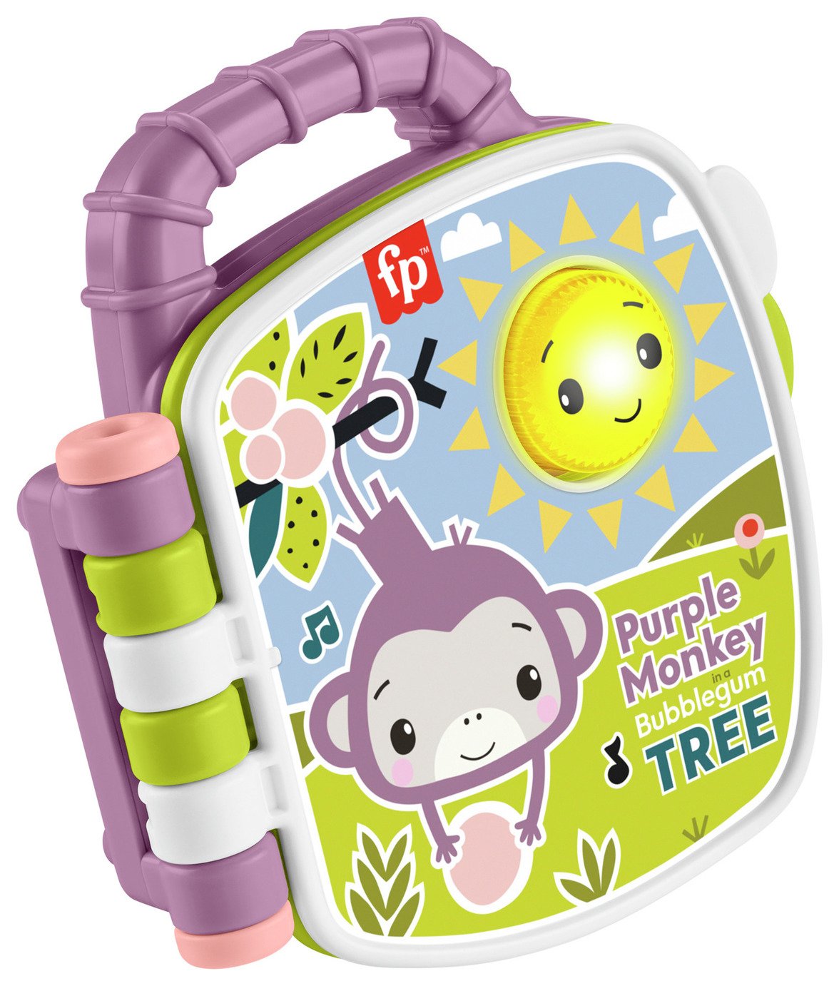 Fisher-Price Purple Monkey Musical Storybook Toy