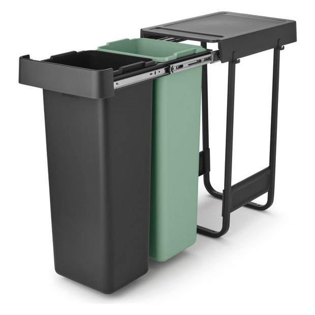 Buy Brabantia Sort Go 2x30 Litre Built-in Bin Dark Grey