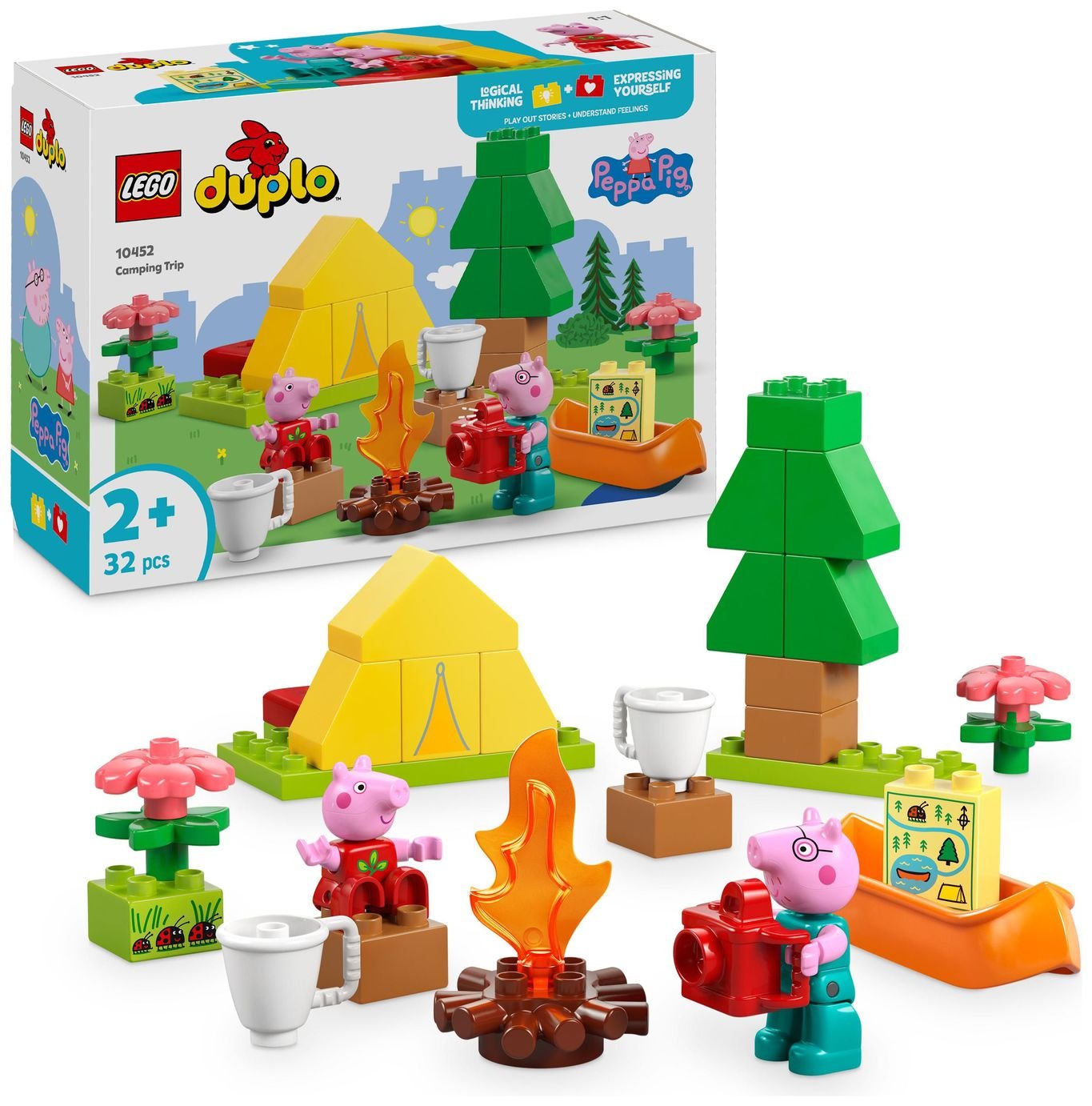 LEGO DUPLO Peppa Pig Camping Trip Toddler Learning Toy 10452