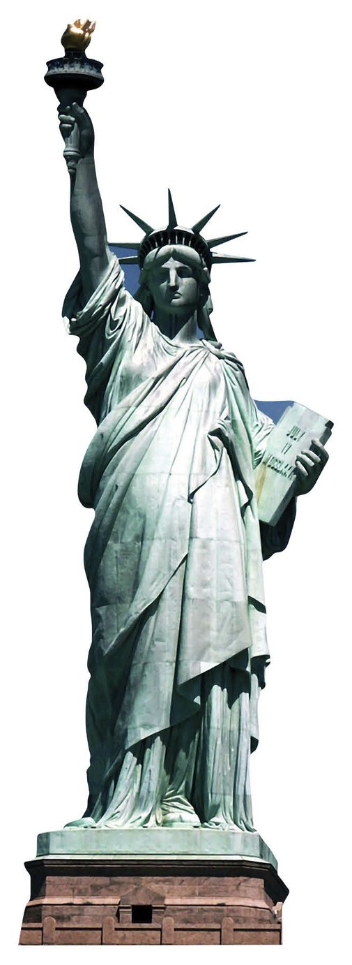 Star Cutouts Statue Of Liberty Cardboard Cutout