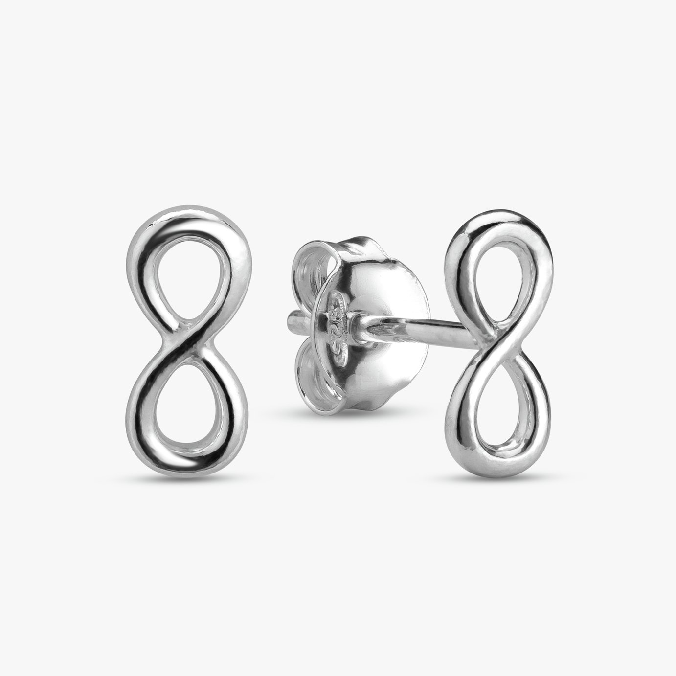 Revere Sterling Silver Infinity Stud Earrings