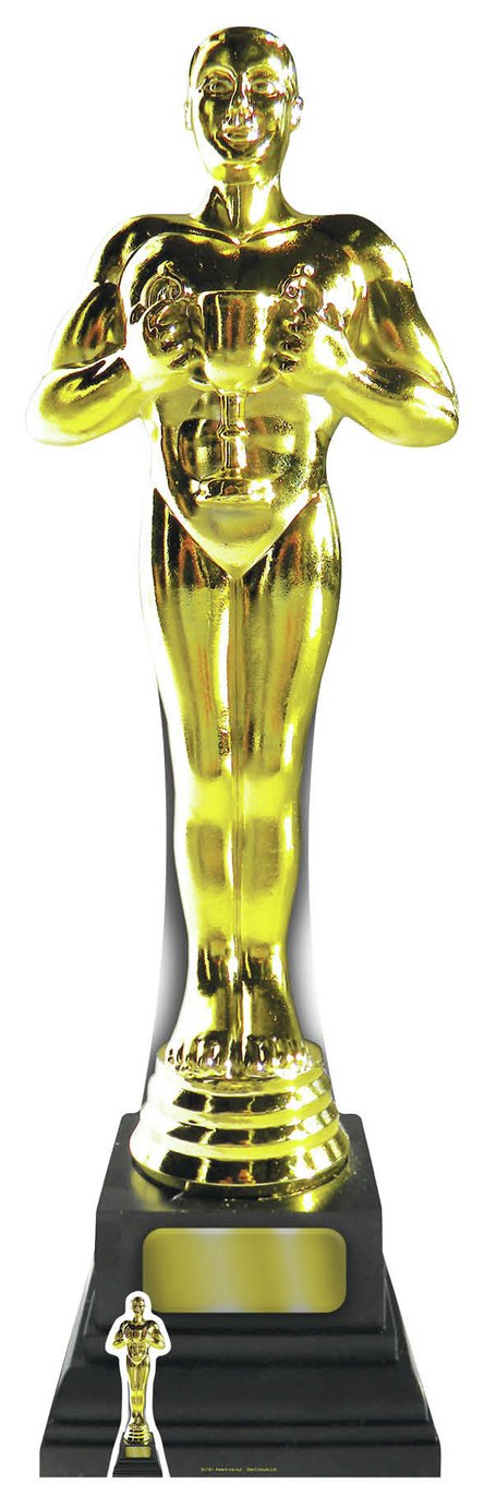 Star Cutouts Oscar Golden Award Cardboard Cutout