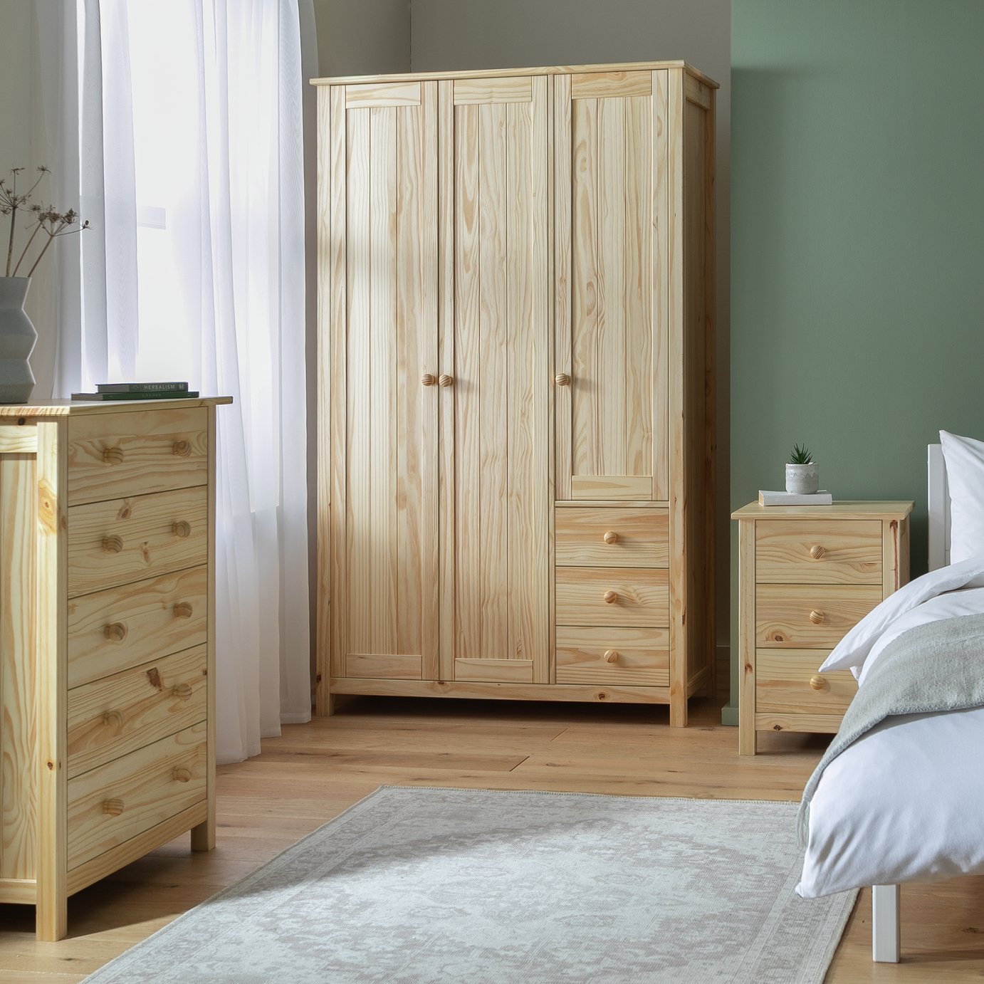 Argos Home Scandinavia 3 Piece 3 Door Wardrobe