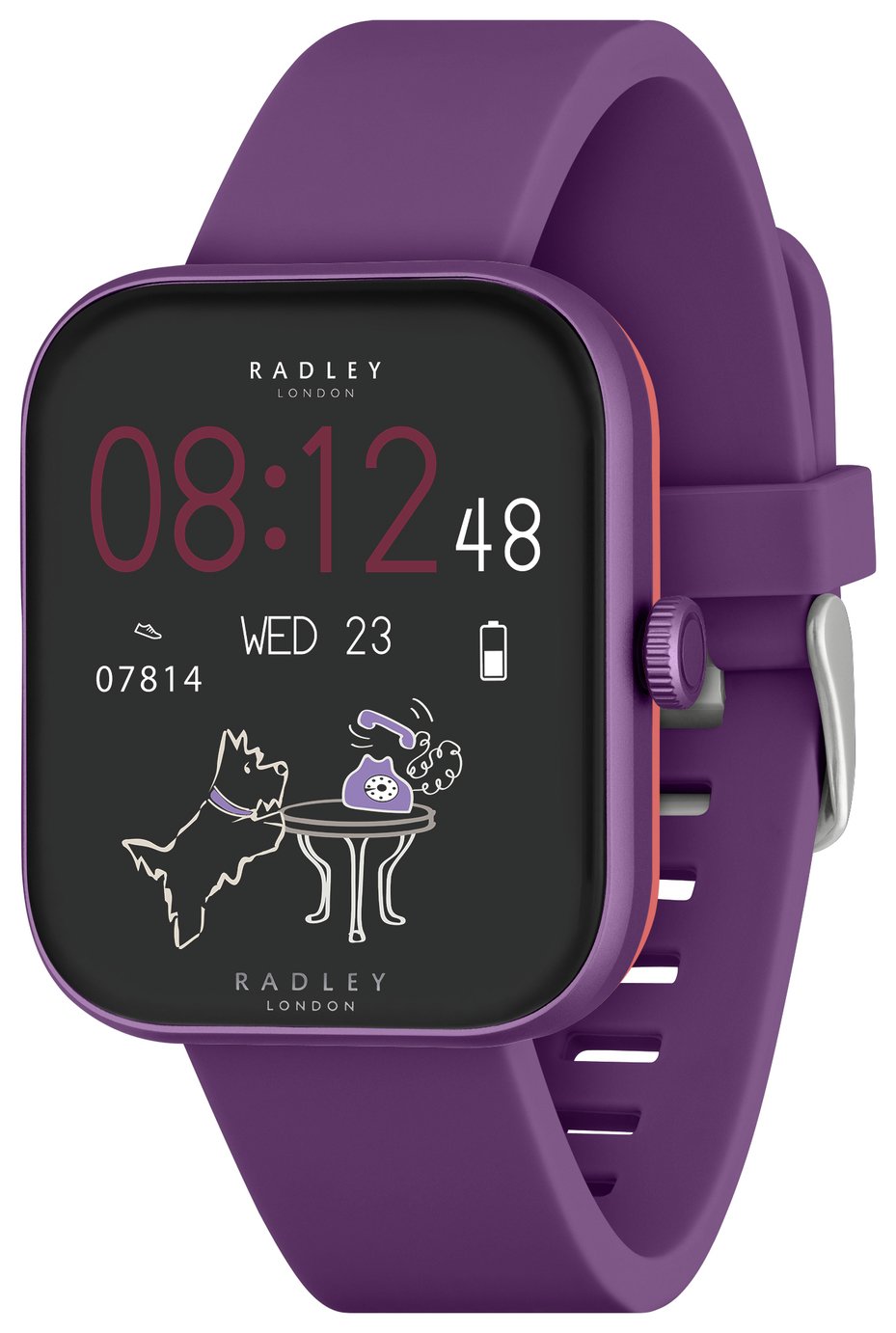 Radley Series 32 Purple Silicone Strap Smart Watch