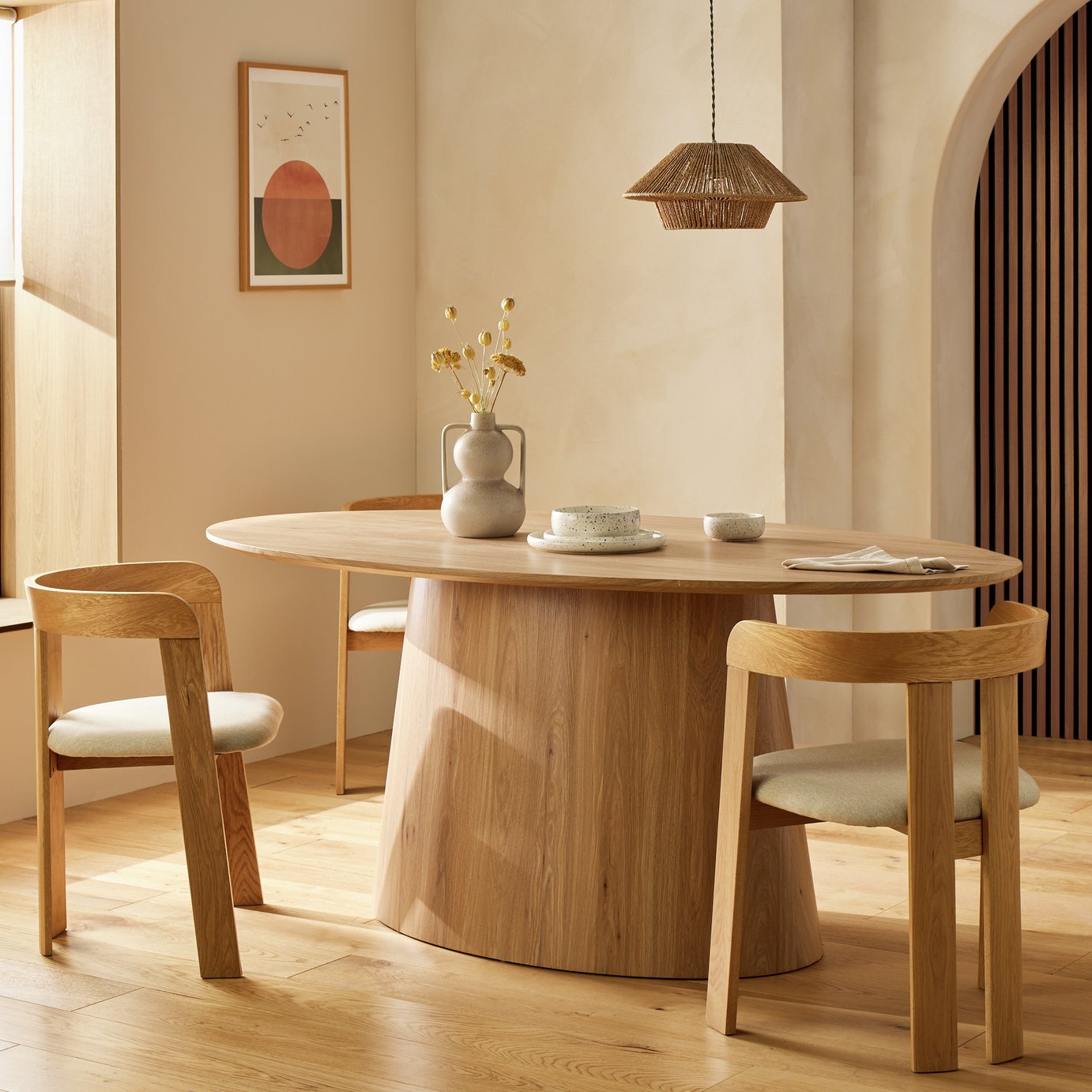 Habitat Pierce 8 Seater Dining Table - Natural