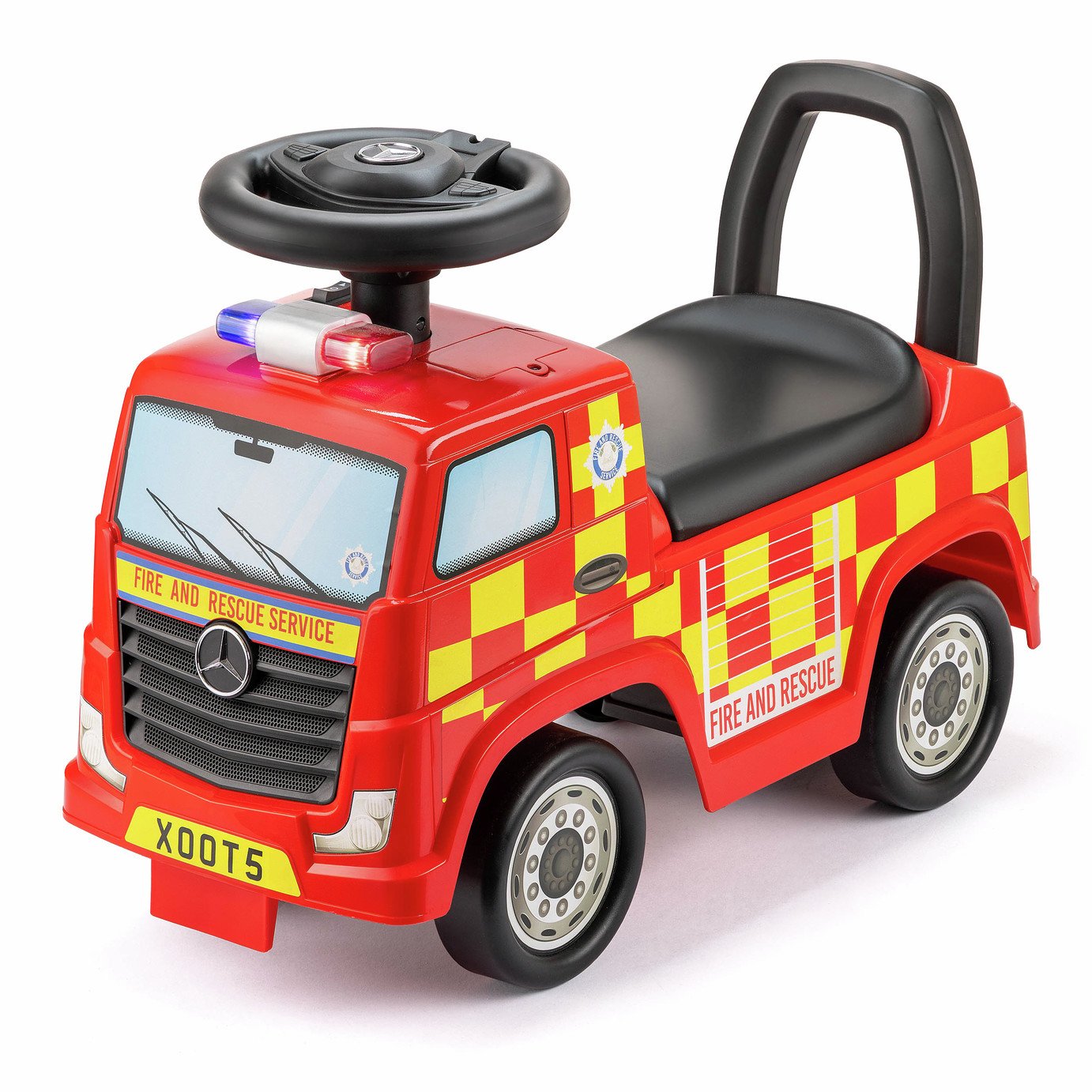 Xootz Mercedes-Benz Fire Engine Foot to Floor Ride On