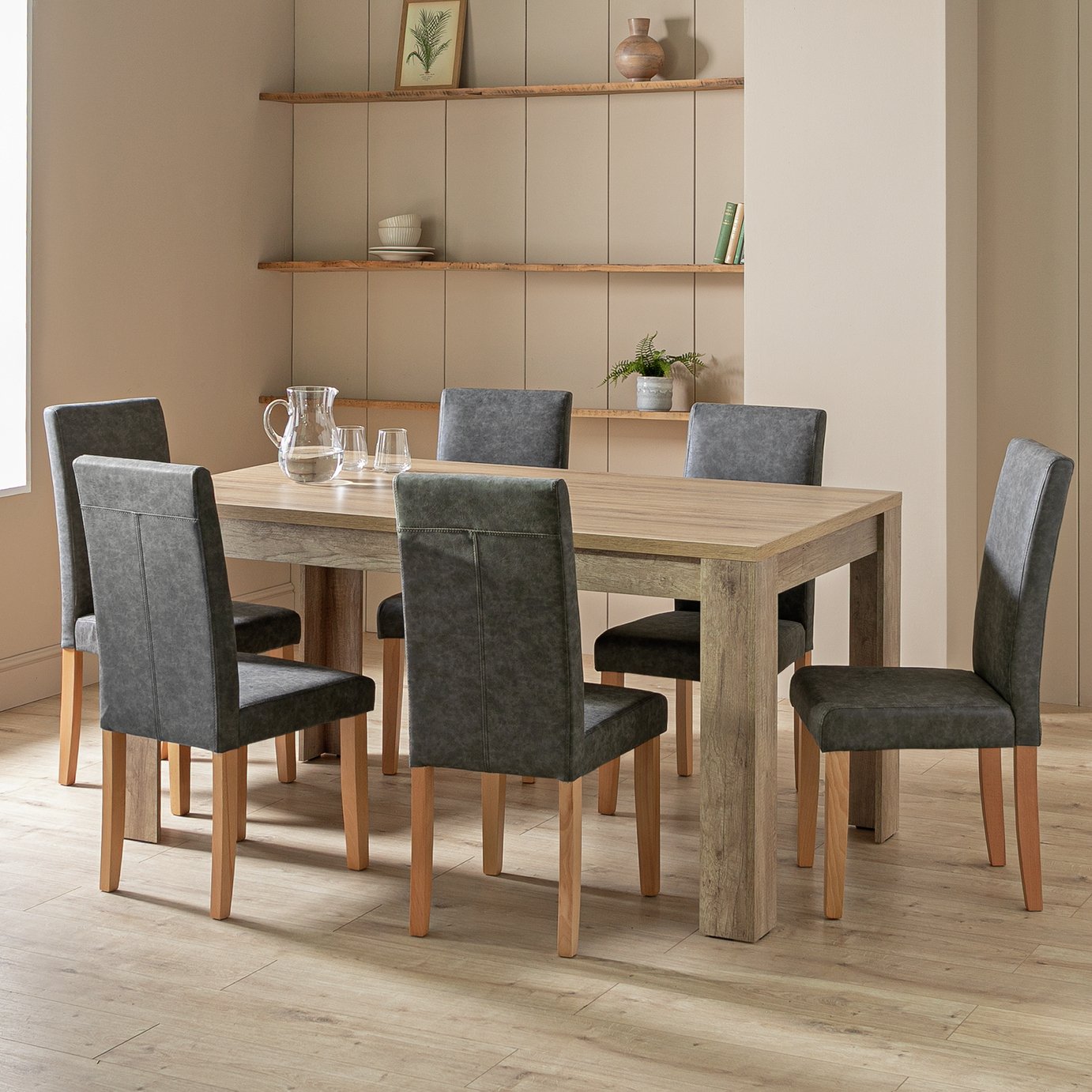 Argos Home Preston Dining Table & 6 Chairs
