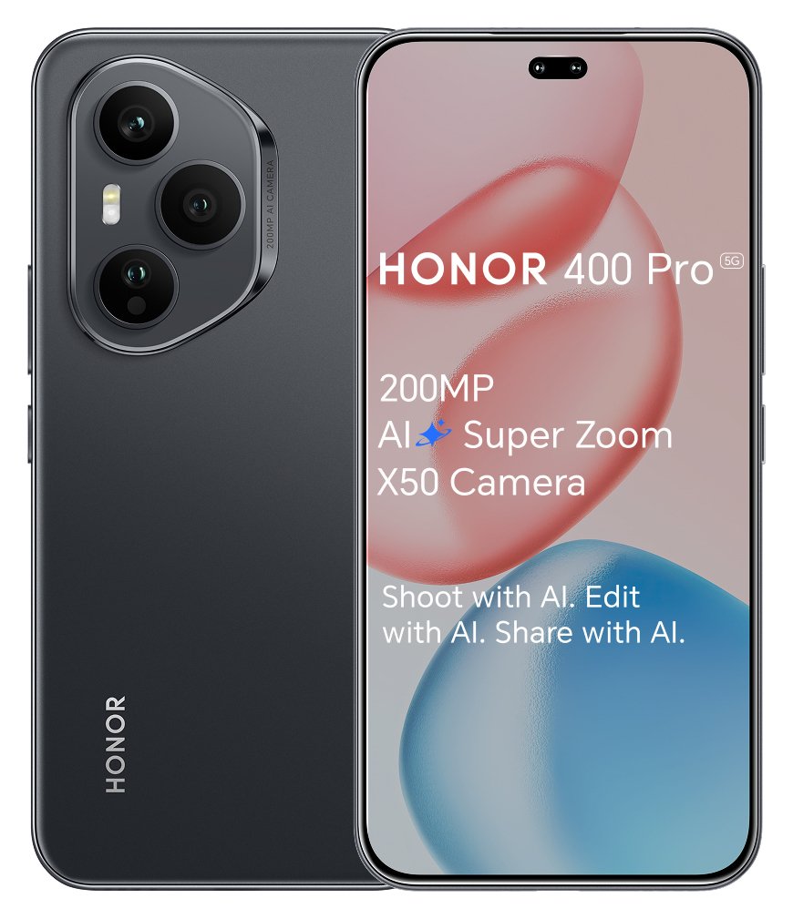 SIM Free HONOR 400 Pro 5G 512GB AI Mobile Phone - Black