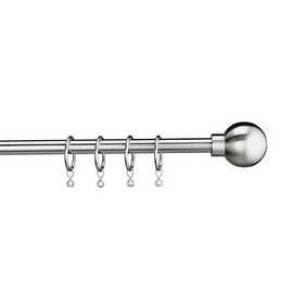 Argos Home Steel Extendable Curtain Pole - 120cm - 210cm