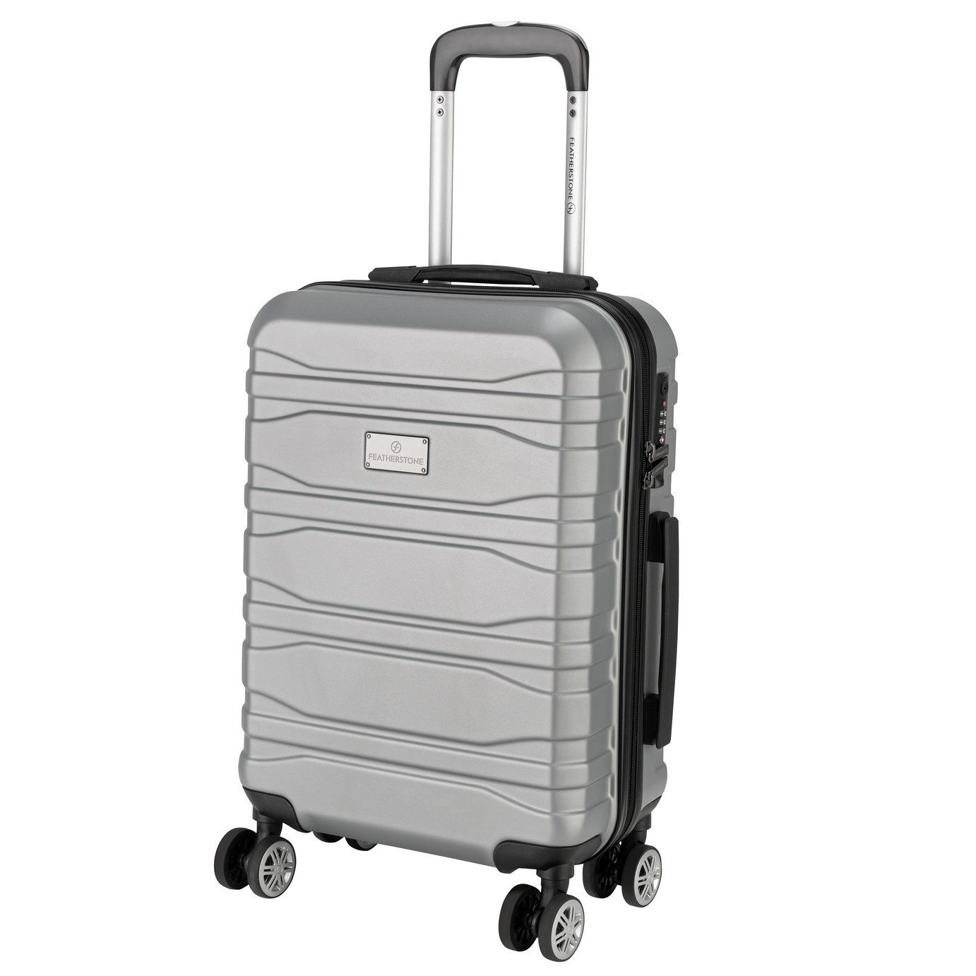 Featherstone Hard 8 Wheel Suitcase - Silver