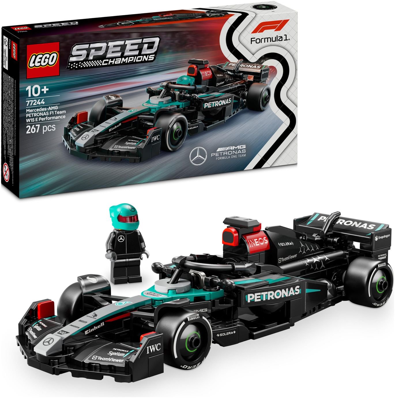 LEGO Speed Champions Mercedes-AMG  F1 W15 Race Car Toy 77244