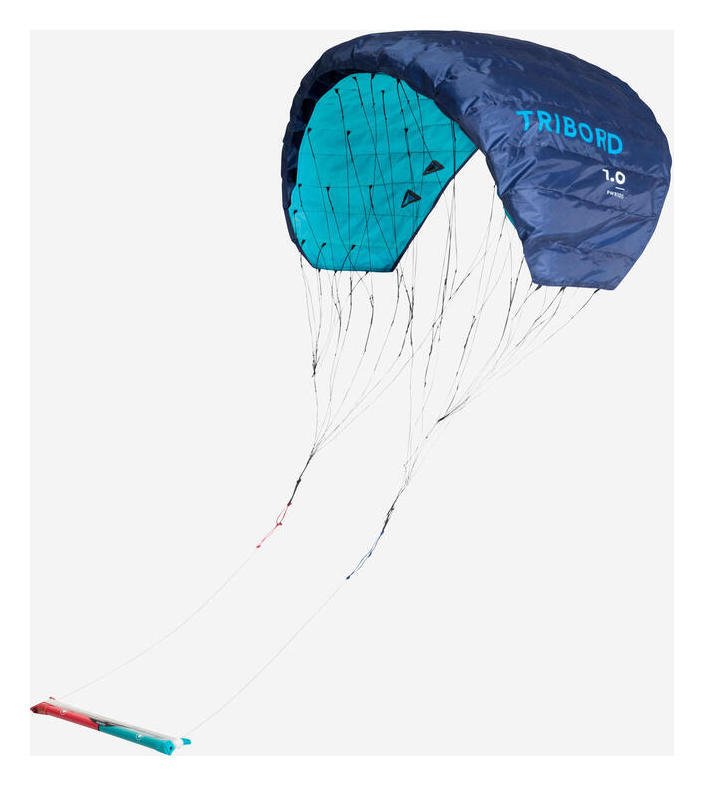 Decathlon PW100 Traction Kite 1m 2 with Bar