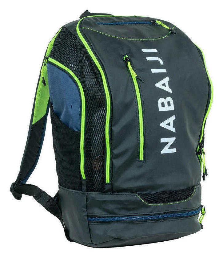 Decathlon Swimming Backpack 27 Litres 900 - Black Yellow