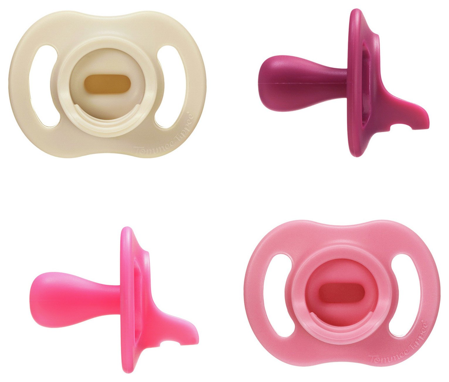 Tommee Tippee Ultra-light StayPut Soother 6-18m 4 Pack Pinks