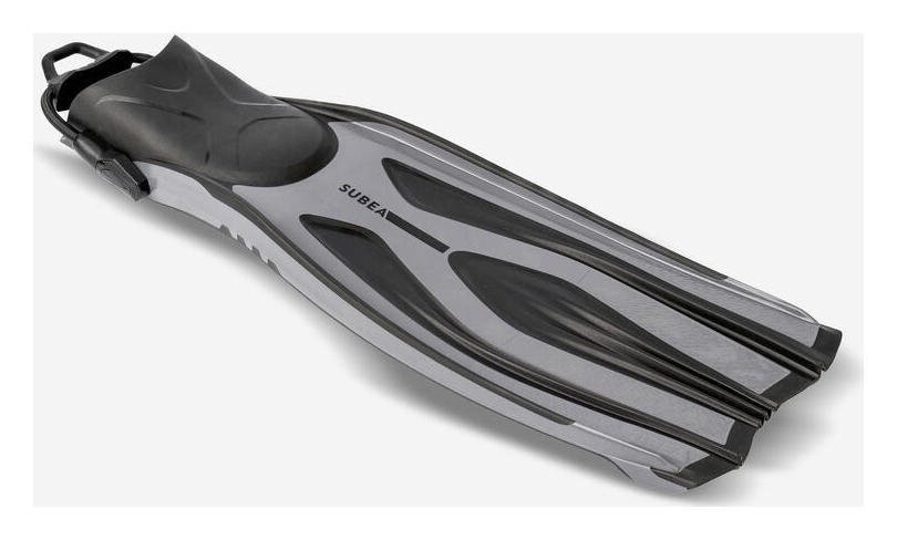 Decathlon Adjustable Diving Fins OH 500 Grey UK 3-5.5