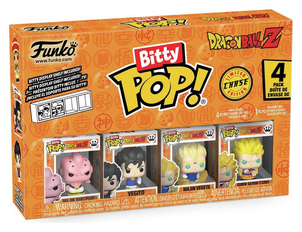 Funko Bitty POP! Dragon Ball Z Goku Collectibles - Pack of 4
