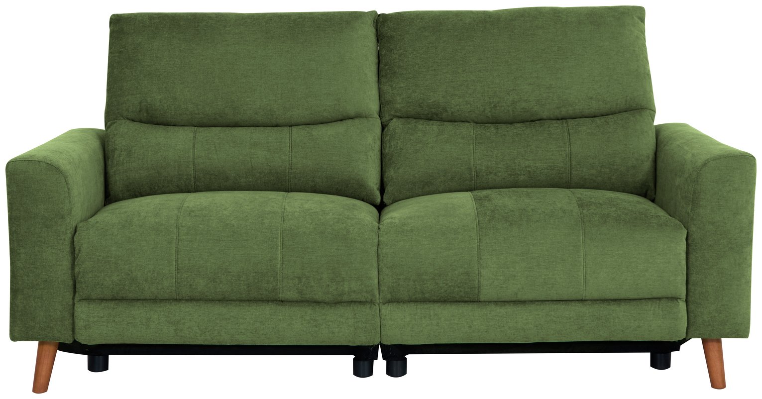 Argos Home Ezra Fabric 3 Seater Recliner Sofa - Green