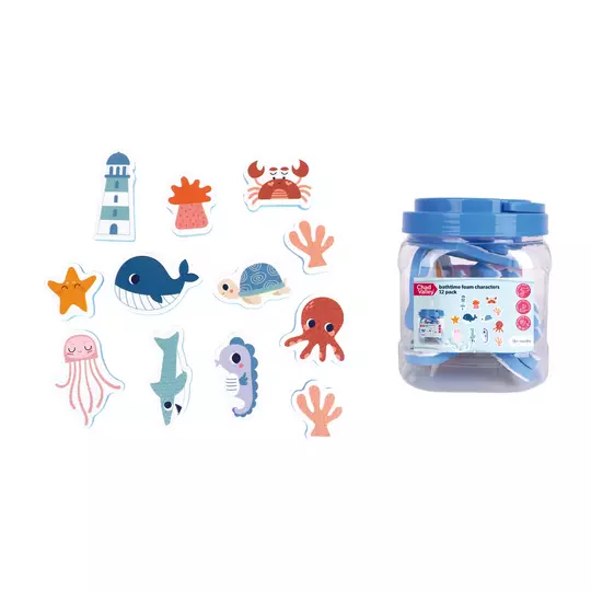 Chad Valley Bathtime 12pack Foam Characters