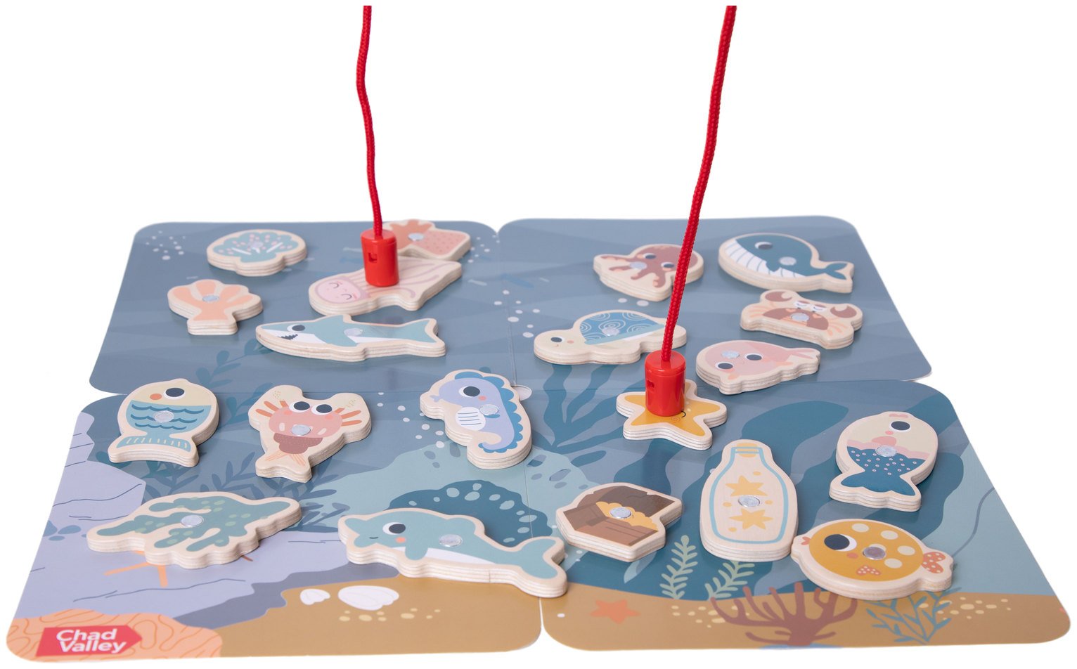 Chad Valley Wooden UnderThe Sea Fishing Game
