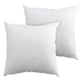 Argos Home Plain Cushion Pads - 2 Pack - White - 50x50cm