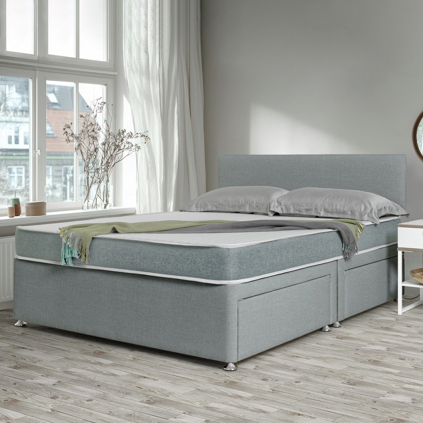 Double 2 storage drawers Divan beds | Argos