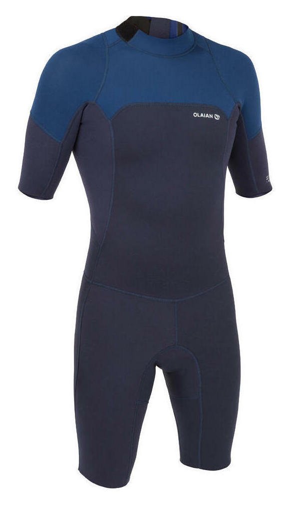 Decathlon Men's Surfing Neoprene Shorty Wetsuit 500 Blue