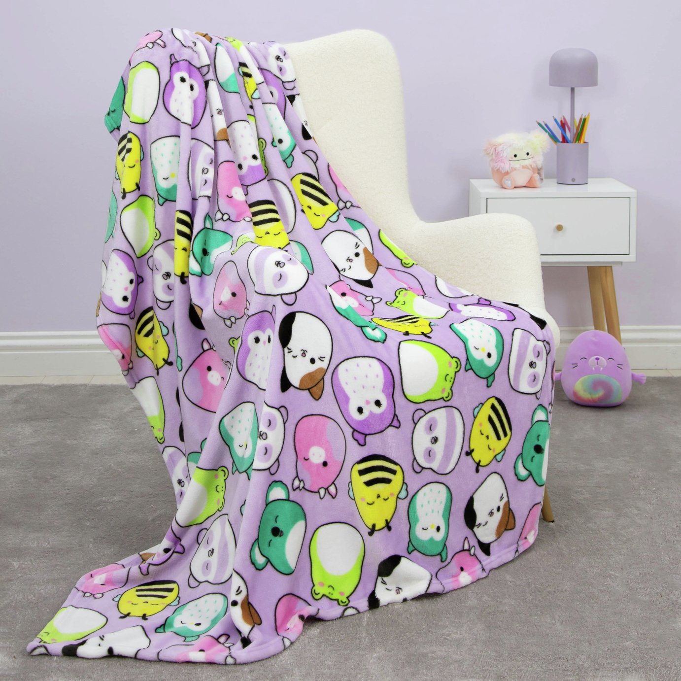 Buy Disney Stitch Fleece Blanket Blue Pink Blankets and
