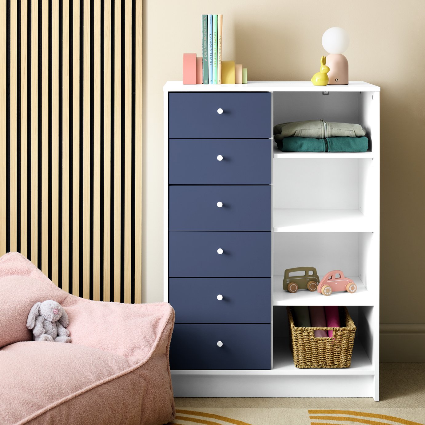 Argos Home Malibu Kids 6 Drawer Chest