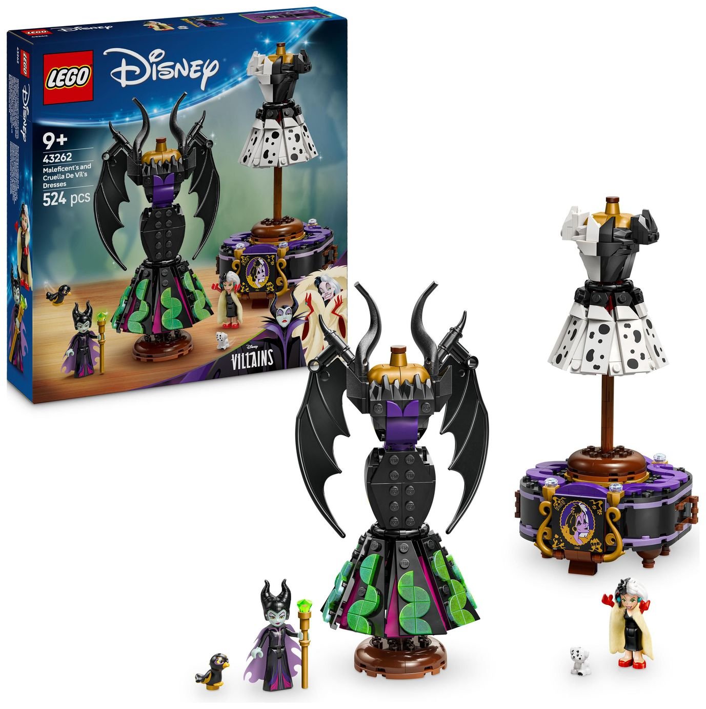 LEGO Disney Villains Maleficent & Cruella De Vil Dress 43262