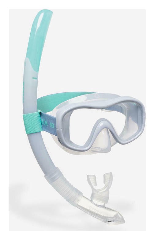 Decathlon Adult Diving Mask and Snorkelling Kit 100 Blue L