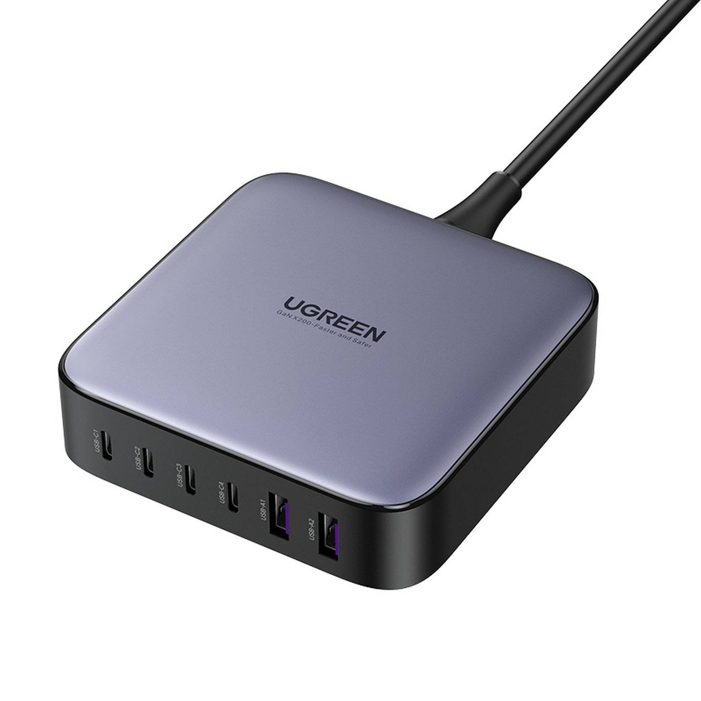 UGREEN Nexode 200W 6-Port GaN Desktop Charger - Grey
