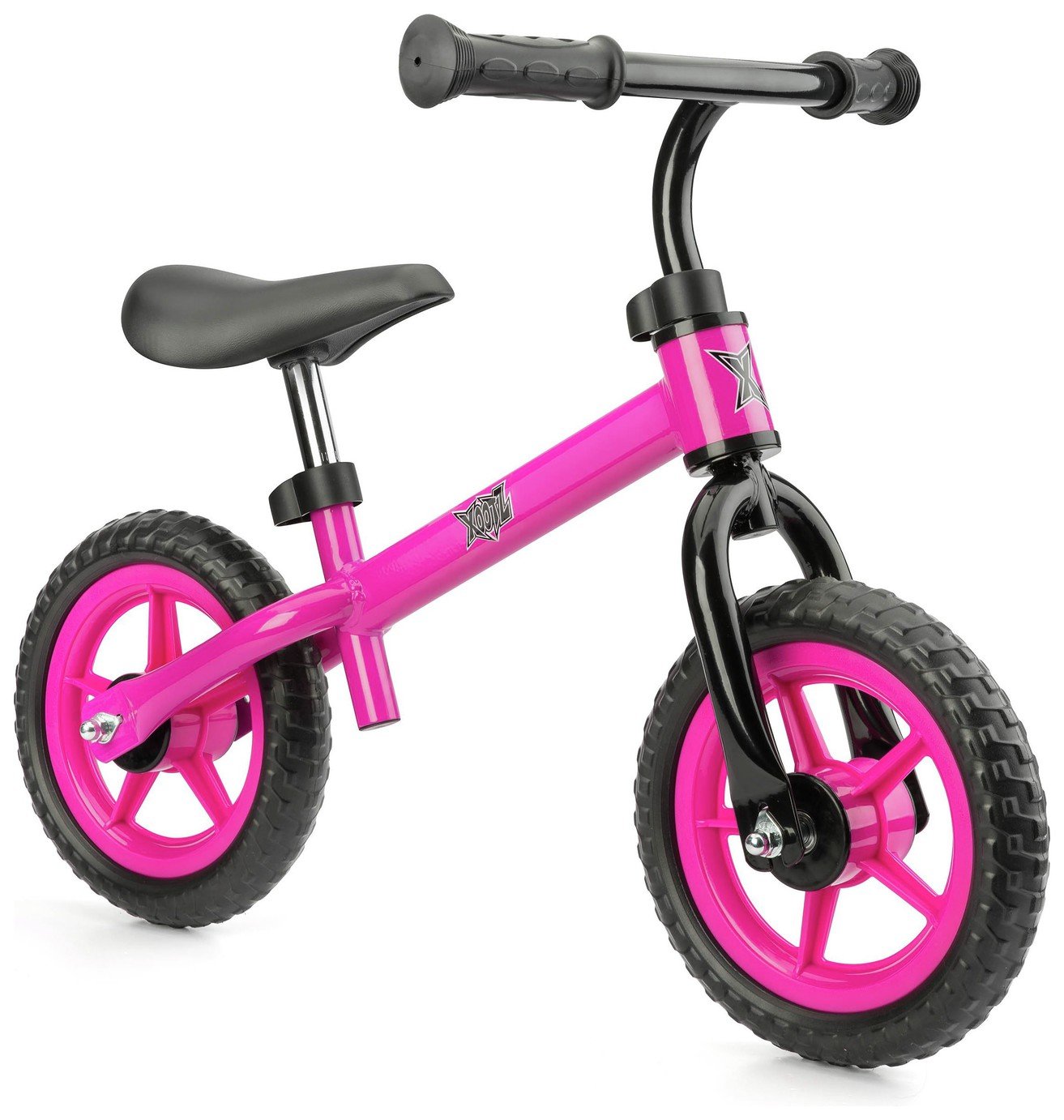 Xootz 10 Inch Kids Balance Bike - Pink