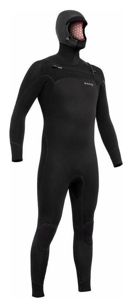 Decathlon Men's Surfing 5/4 mm Neoprene Wetsuit with Hood