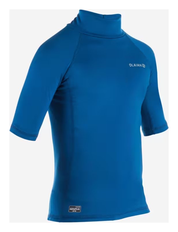 Decathlon Kids' Short Sleeve Thermal T-shirt - Blue 4 Years